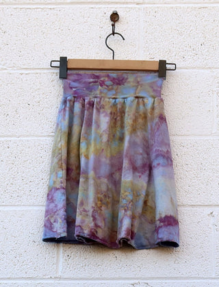 OOAK - Wanderer Short Skirt / XXS / Light Hemp/ Ice Dye (308)
