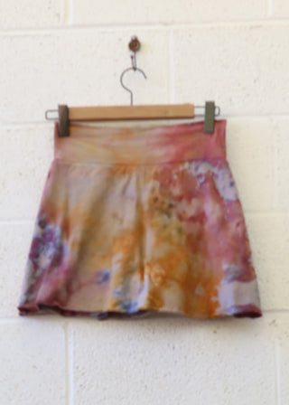 OOAK - Mini Skort / S / MED  Hemp/Organic Cotton / Ice Dye (109)