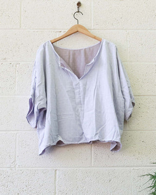 SALE - Sita Poppy Shirt / M-XL / Dot / Organic Gauze (51)