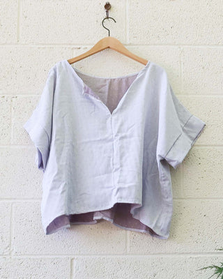 SALE - Sita Magnolia Shirt / M-XL / Dot / Organic Gauze (55)