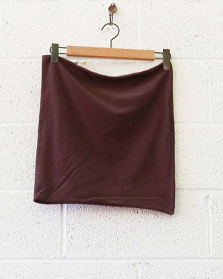 SALE - Tube Top / 2XL / Cacao / Stretch Cotton (71)