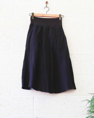 SALE - Joey Below Knee Skirt / XS / Midnight / Med Hemp (79)