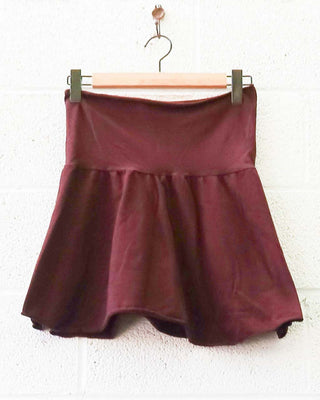 SALE - Ojai Mini Skirt / S / Cacao / Stretch Cotton (118)