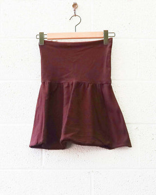 SALE - Ojai Mini Skirt / S / Cacao / Stretch Cotton (124)