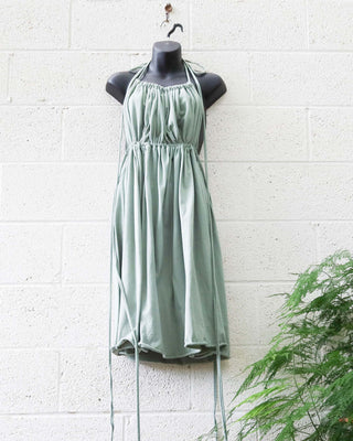 SALE - Demeter Short Dress / M-XL / Lagoon / Organic Cotton (147)