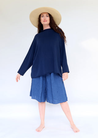 Roll Neck Poppy Shirt Kaftan