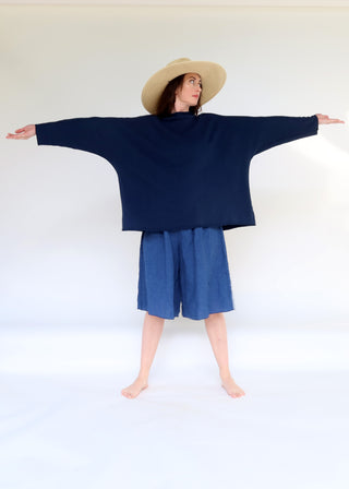 Roll Neck Poppy Shirt Kaftan