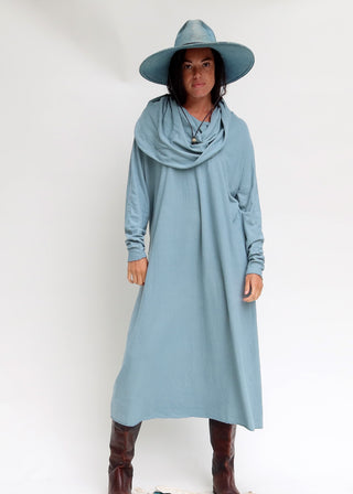 Super Cowl Poppy Long Kaftan