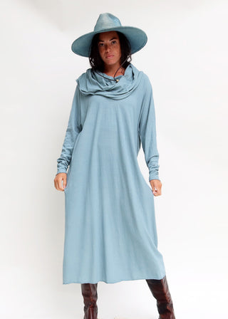 Super Cowl Poppy Long Kaftan