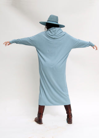 Super Cowl Poppy Long Kaftan