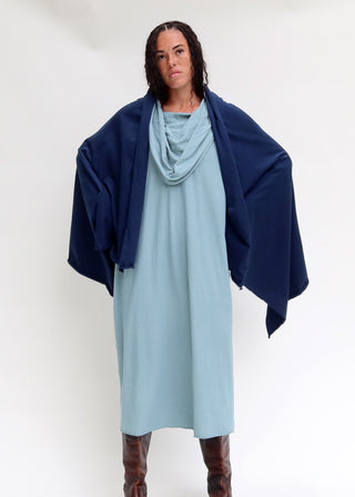 Super Cowl Poppy Long Kaftan