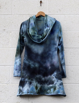 OOAK -  Nomad Simplicity Short Dress / M / French Terry / Ice Dye (5)