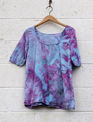 OOAK -  Everyday Shift Shirt / XXS / Double Gauze / Ice Dye (13)