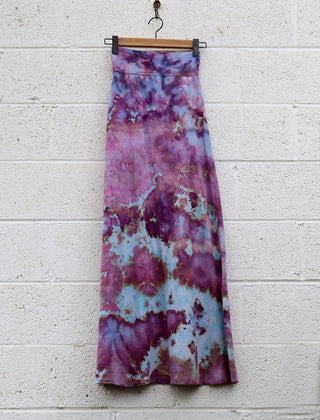 OOAK - Long Simplicity Skirt / XXS / Med Hemp / Ice Dye (30)