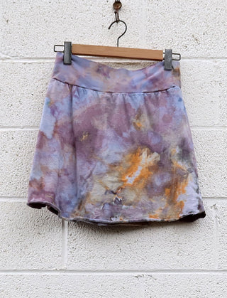 OOAK - Simplicity Short Skirt / L / NC Cotton / Ice Dye (39)