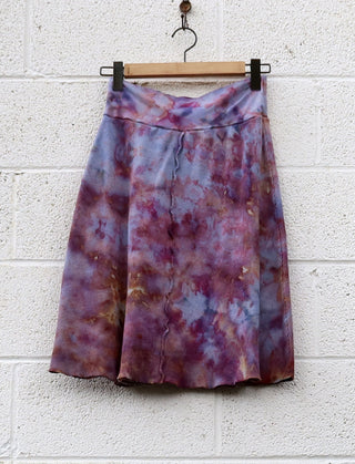 OOAK - Warrior Simplicity Below Knee Skirt / L / Thermal / Ice Dye (53)