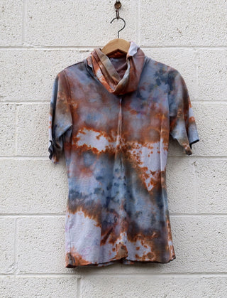 OOAK - Pilgrim Warrior Simplicity Tunic / M / Med Hemp / Ice Dye (75)