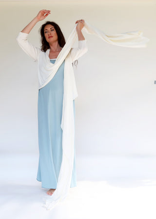 Cocoon Wrap Wrap Cropped Shirt