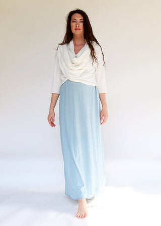 Cocoon Wrap Wrap Cropped Shirt