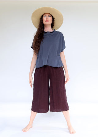 Roll Neck Poppy Cropped Shirt Kaftan
