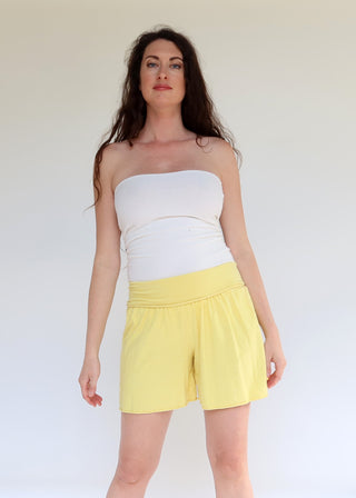 SAMPLE SALE - Anoki Shorts / S / Light Hemp / Sunshine / (215)