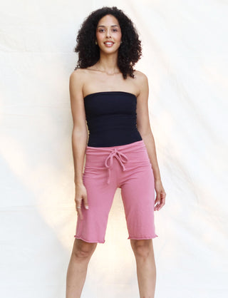 Drawstring Waist Simplicity Bermuda Shorts