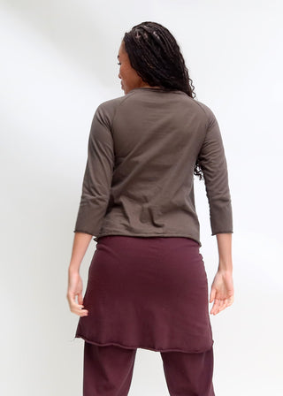 Crew RAGLAN Sleeve Ojai Cropped Shirt