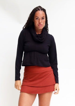 Double Layer Ojai Mini Skirt