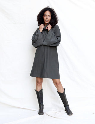 Bell Sleeve Chunky Cowl Ojai Short Dress