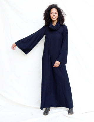 Bell Sleeve Chunky Cowl Ojai Long Dress