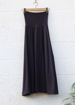 SALE - Wanderer Long Skirt / 2XS / Midnight / Stretch Organic Cotton (28)