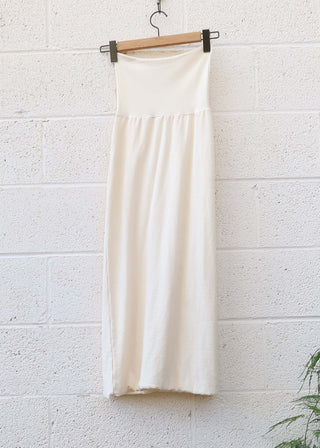 YOU PICK COLOR - Pencil Long Skirt / 2XS / Natural / Stretch Organic Cotton (42)