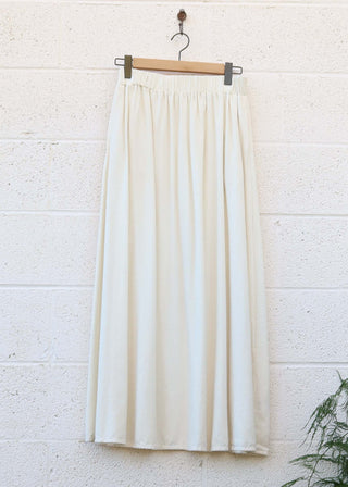 SALE - Mimosa Long Skirt / Natural / S / Raw Silk (157)