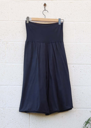 SALE - Faux Wrap Gaucho / Midnight / M / Light Hemp (187)