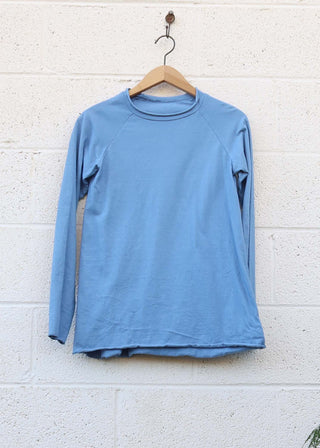 SALE - Crew Raglan Ojai Shirt / Sky / S / Organic Cotton (194)