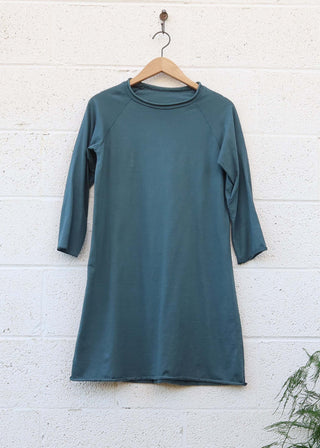 SALE - Crew Raglan Ojai Short Dress / Seafoam / S / Organic Cotton (197)