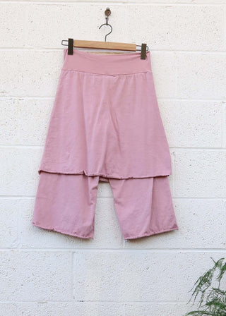 SALE - Short Skirted Simplicity Gauchos / Wheat / S / Organic Cotton (234)