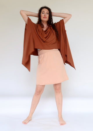 Super Cowl Cropped Shirt Chrysalis Cape