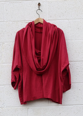 SALE - Nomad Poppy Shirt / M-XL / Red / Light Hemp (379)