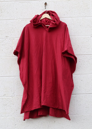 SALE - Beach Bum Short Cape / One Size / Red / Heavy Stretch Cotton (382)