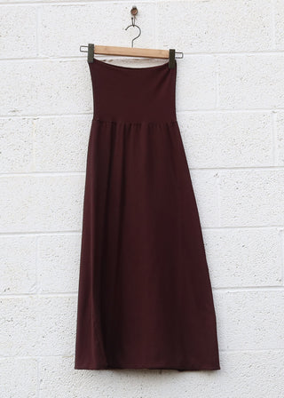 SALE - Simplicity Long Skirt / 2XS / Cacao / Stretch Cotton (430)