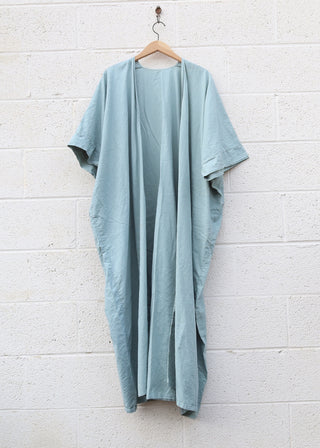 SALE - Magnolia Long Duster / One Size / Hemp Linen / Lagoon (444)