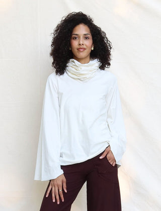 Bell Sleeve Chunky Cowl Ojai Shirt