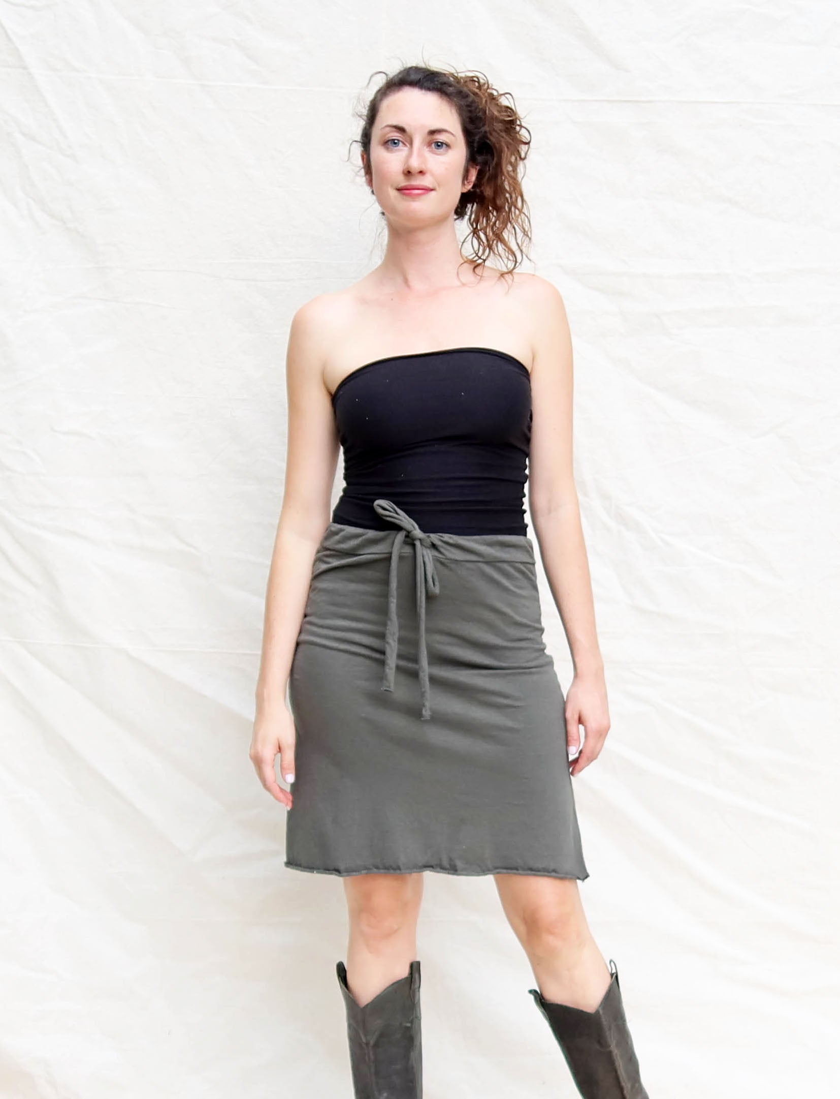 Drawstring Waist Simplicity Short Skirt Gaia Conceptions Drawstring Waist Simplicity Short Skirt Gaia Conceptions
