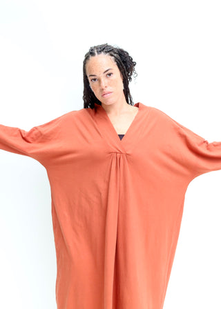 Lhasa Poppy Below Knee Kaftan