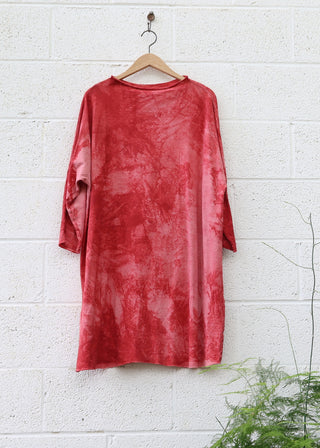SAMPLE SALE - Roll Neck Poppy Tunic / 2XS-S / Light Hemp / Poppy (74)
