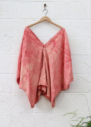 SAMPLE SALE - Flip V Migration Shirt Kaftan / OS / Linen / Fire / (113)