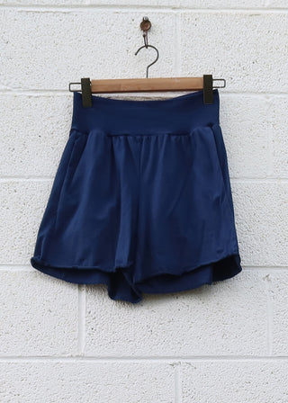 SAMPLE SALE - Taproot Shorts / S / Organic Cotton / Sapphire / (136))