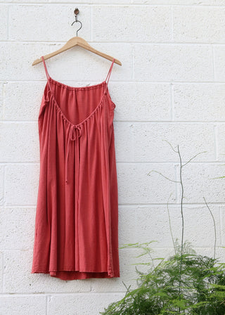 SAMPLE SALE - Dusk Below Knee Dress / S / Light Hemp / Fox / (175)