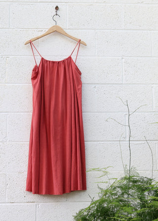 SAMPLE SALE - Dusk Below Knee Dress / S / Light Hemp / Fox / (175)